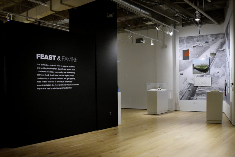 Installation view of Feast & Famine